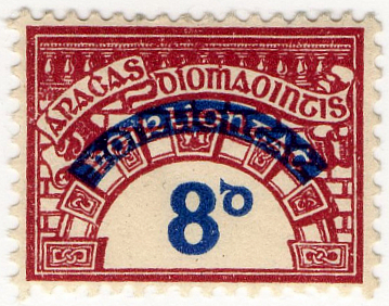 (un) 8d Blue on Purple (1950)