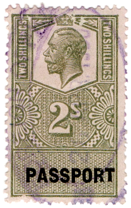 (09) 2/- Light Olive Green & Black (1921)