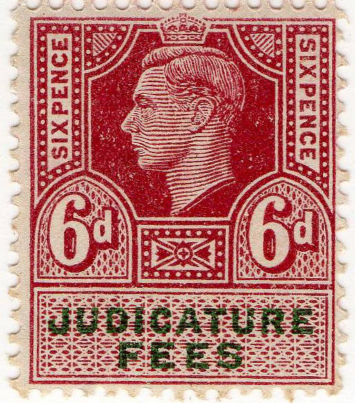 (94) 6d Claret Red & Green (1947)