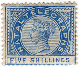 5/- Blue