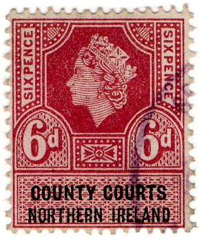 (24) 6d Claret & Black (1959)