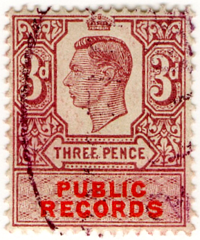 (35) 3d Claret Red & Vermillion (1947)