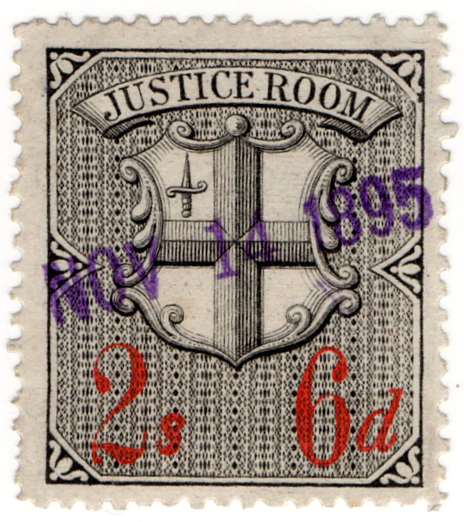 (15) 2/6d Black & Red (1888)