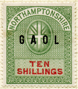 (un) 10/- Green & Carmine (1882)