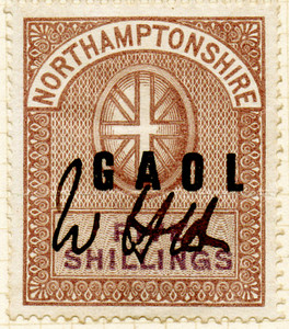 (un) 5/- Brown & Violet (1882)