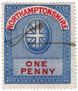 (08) 1d Blue & Carmine (1870)