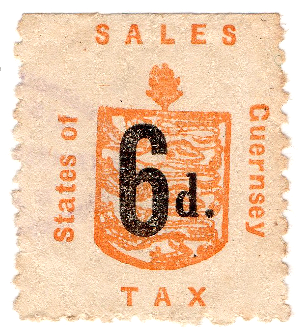 (52) 6d Orange & Black (1940)
