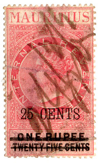 (59) 25c Overprint (1885)