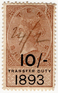 (53) 10/- Brown & Black (1893)