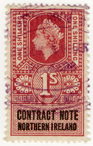 (24) 1/- Claret & Black (1959)