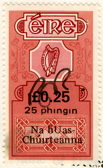 (un) 25p Red & Black (1977)