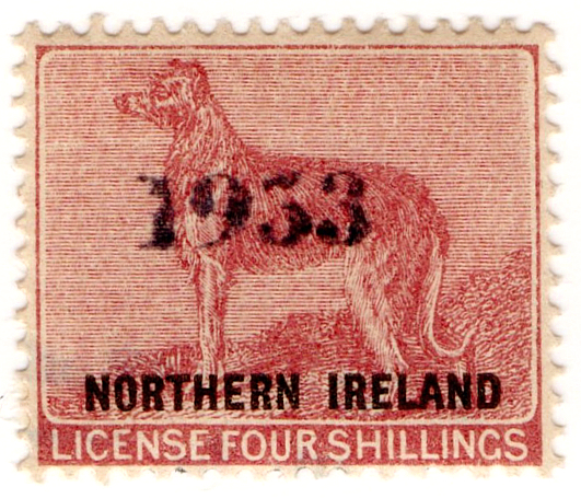 (02a) 4/- Claret Red & Black (1953)