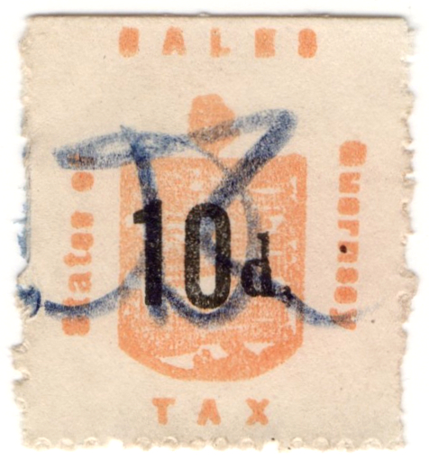 (54) 10d Orange & Black (1940)