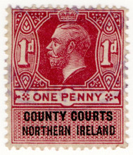 (01) 1d Claret & Black (1921)