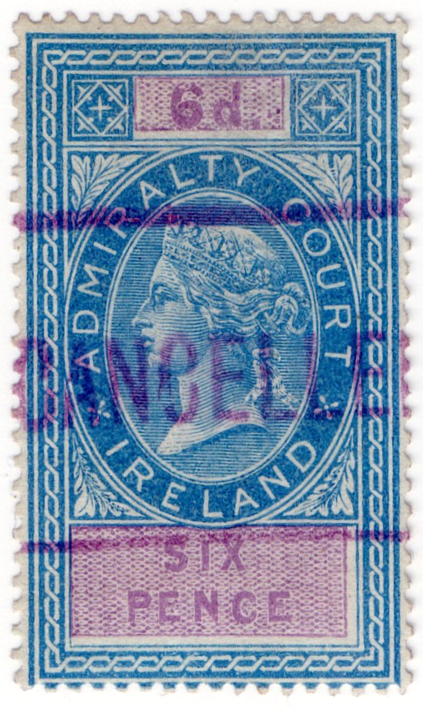 (12) 6d Blue & Pink (1868)