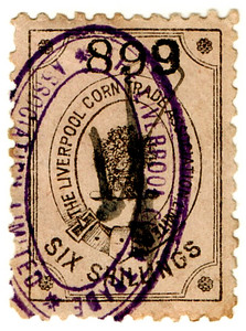 (un) 6/- Black on Beige (1897)