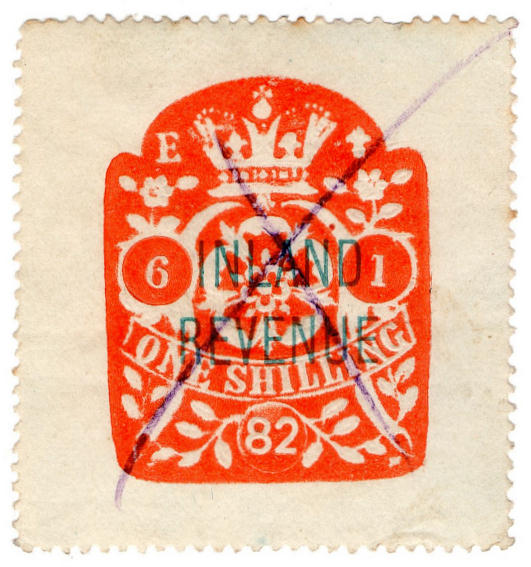 (39) 1/- Red (1881)