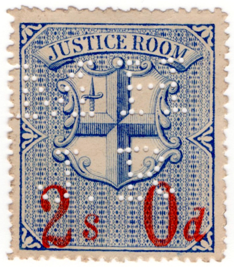 (19) 2/- Blue & Red (1896)