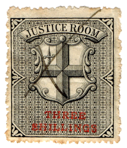 (06) 3/- Black & Scarlet (1871)