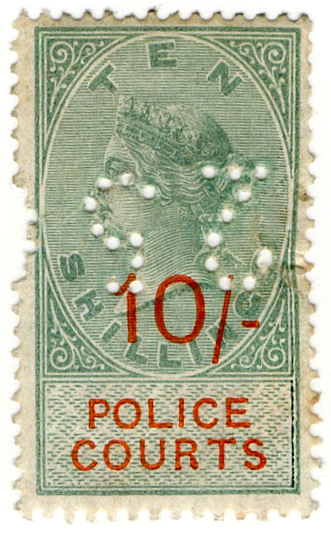 (17) 10/- Green & Vermillion (1895)