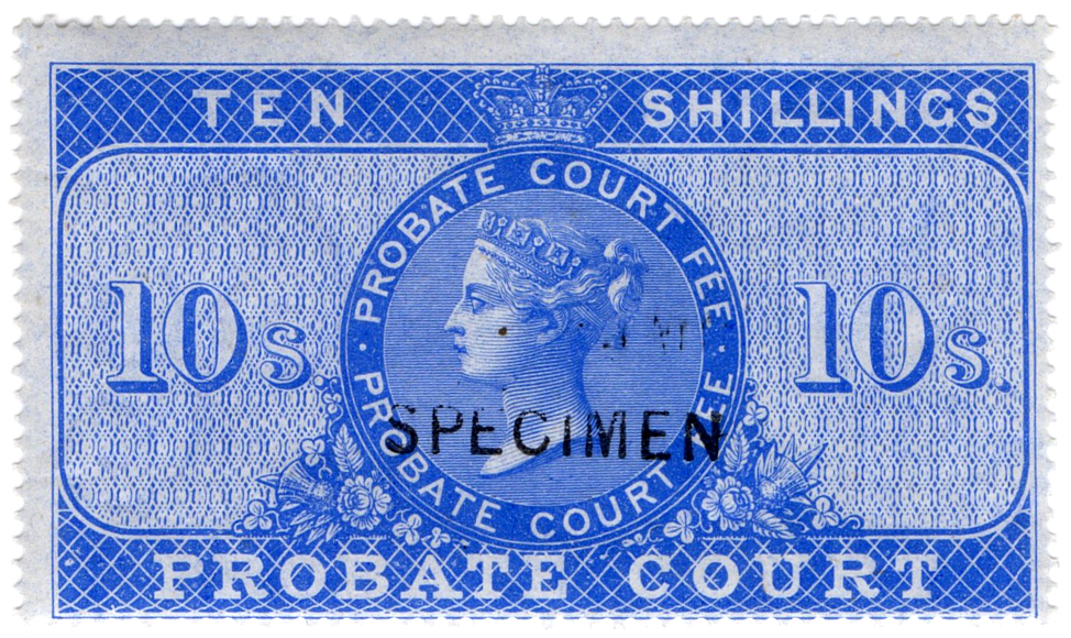(20) 10/- Ultramarine (1860)