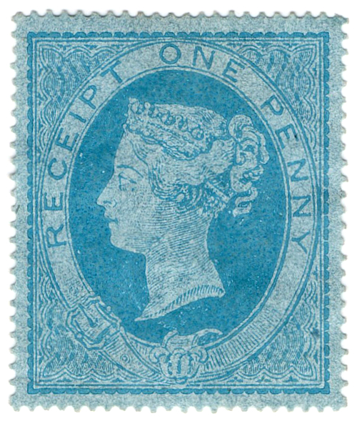 (02) 1d Blue on Blue (1853)
