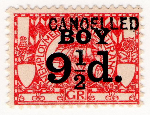 (53) 9½d Red (1921)