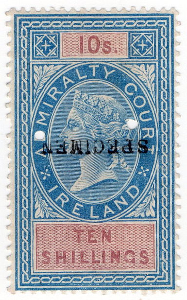 (16) 10/- Pink & Blue (1868)