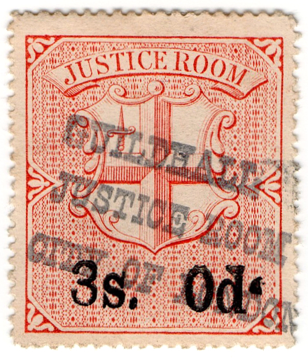 (21) 3/- Dull Rose & Black