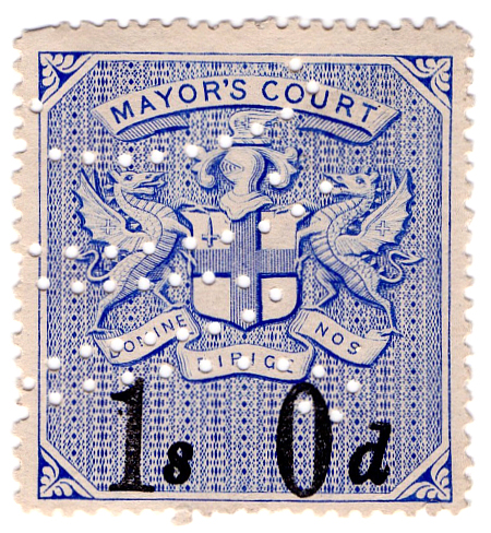 (23) 1/- Blue & Black (1902)