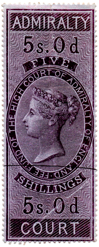 (03) 5/- Lilac (1855)