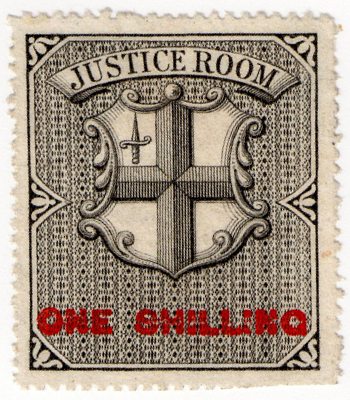 (02) 1/- Black & Red (1871)