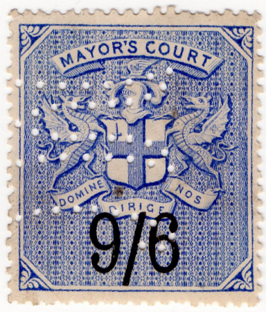 (13) 9/6d Blue & Black (1883)