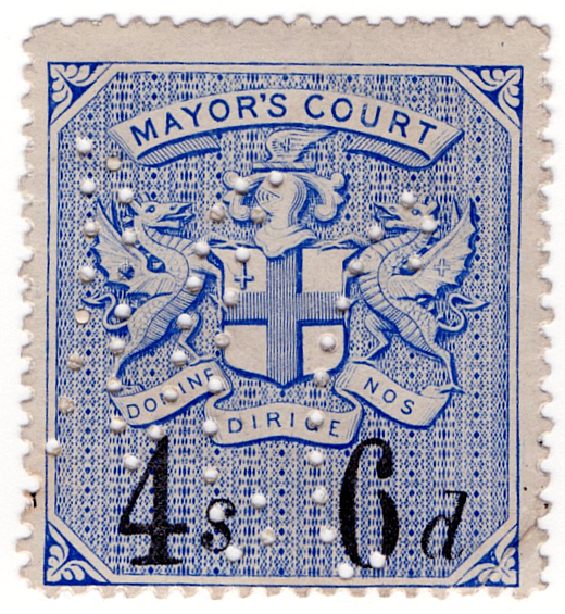 (29) 4/6d Blue & Black (1902)