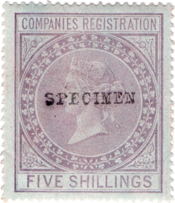 (14) 5/- Lilac (1881)