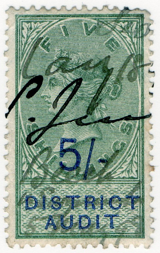 (11) 5/- Green & Blue (1896)