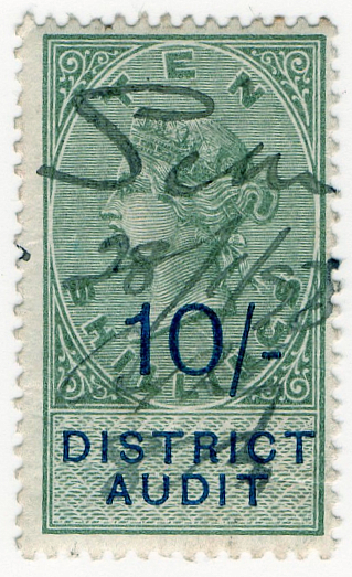 (12) 10/- Green & Blue (1896)