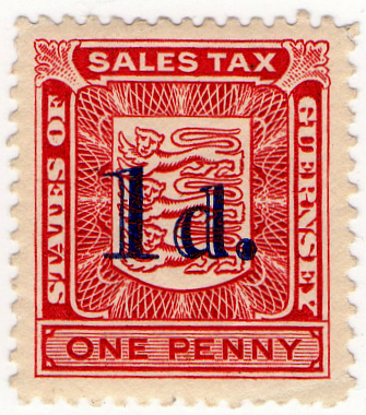 (67) 1d Carmine & Blue (1946)