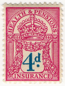 (40a) 4d Magenta & Blue (1925)