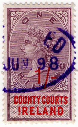 (28) 1/- Lilac & Red (1895)