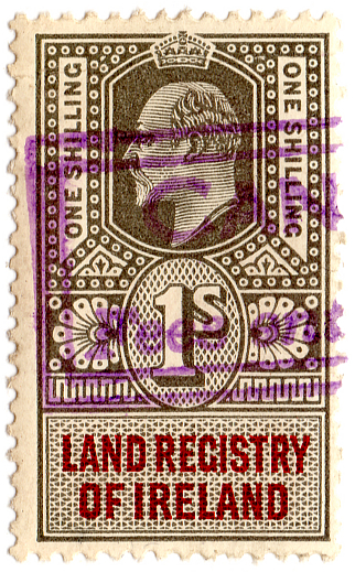 (04a) 1/- Olive & Red (un)