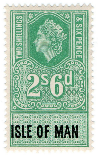 (65) 2/6d Green & Black (1960)