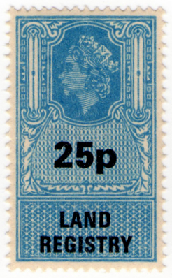 (131) 25p Blue & Black (1971)