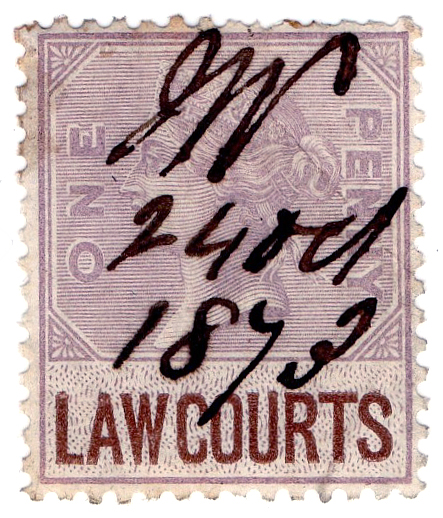 (01) 1d Lilac & Brown (1873)