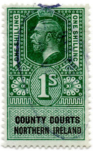 (05) 1/- Green & Black (1921)