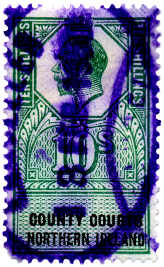 (10) 10/- Green & Black (1921)