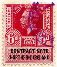 (03) 6d Claret & Black (1921)