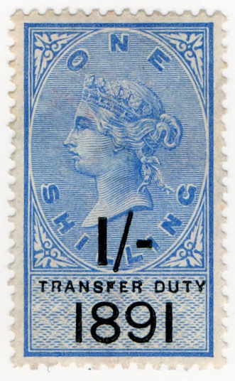 (29) 1/- Ultramarine & Black