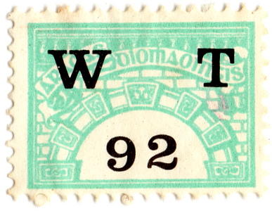 (102) 92p Light Blue & Black (1975)