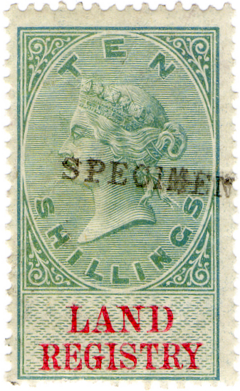 (25) 10/- Green & Carmine (1873)